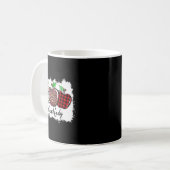 Mug Teach Love Insre Lunch Lady Leopard Red Plain  (Devant gauche)