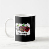 Mug Teach Love Insre Lunch Lady Leopard Red Plain  (Gauche)