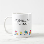 Mug Teacher Appreciation Teach Inspire Repeat Custom (Gauche)