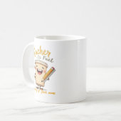 Mug Teacher Carburant Funny Coffee Cup Design (Devant gauche)