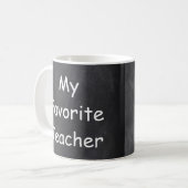 Mug Teacher Chalkboard Design Venin Idea (Devant gauche)