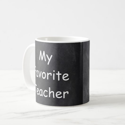 Mug Teacher Chalkboard Design Venin Idea (Devant gauche)
