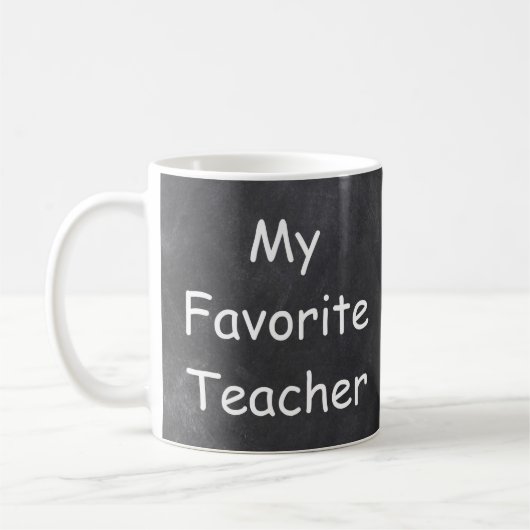 Mug Teacher Chalkboard Design Venin Idea (Gauche)
