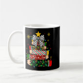 Mug Teacher Christmas Tree Lights Pencil Leopard Print (Gauche)