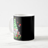 Mug Teacher Gnome Christmas Pajamas Matching Family Gr (Devant gauche)