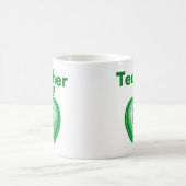 Mug Teacher Green Apple Rings Gift (Centre)