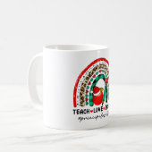Mug Teacher Love Inspire Principal Assistant Noël (Devant gauche)