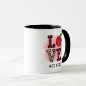 Mug Teacher Love Red Apple (Devant droit)