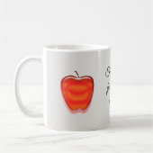 Mug Teacher Merci Rouge Pomme Garderie de classe (Gauche)