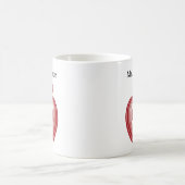 Mug Teacher Professor Custom Name Red Apple Gift (Centre)