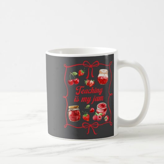 Mug Teacher Teach Loves Insre Strawberry Teaching Is M (Droite)