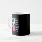 Mug Teacher You Are Smart Brave Strong Kind Loved Moti (Devant gauche)