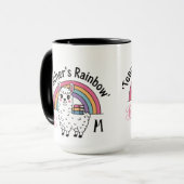 Mug "Teacher's Rainbow" - Cute Llama, Livres & Plu (Devant gauche)