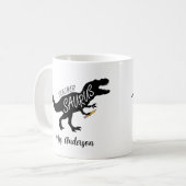 Mug Teachersaurus Nom de professeur drôle de dinosaure (Devant gauche)