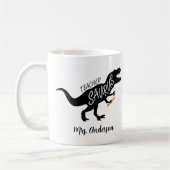 Mug Teachersaurus Nom de professeur drôle de dinosaure (Gauche)