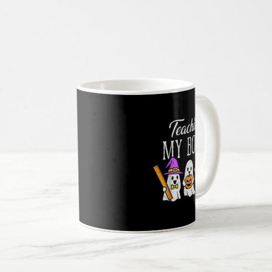 Mug Teaching My Boos Ghost Teacher Halloween Soky Educ (Devant droit)
