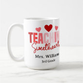 Mug Teaching Sweethearts Custom Teacher Valentine (Gauche)