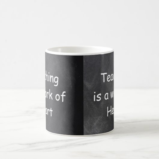 Mug Teaching Work Heart Chalkboard Design Venin Idea (Centre)