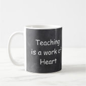 Mug Teaching Work Heart Chalkboard Design Venin Idea (Gauche)