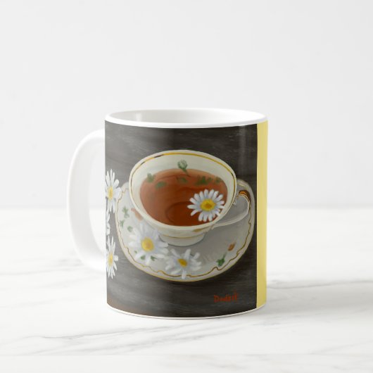 Mug Teacup avec Fleurs Uplifant Verse (Devant gauche)