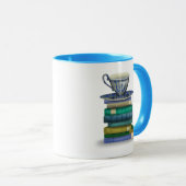 Mug Teacup et livres (Devant droit)