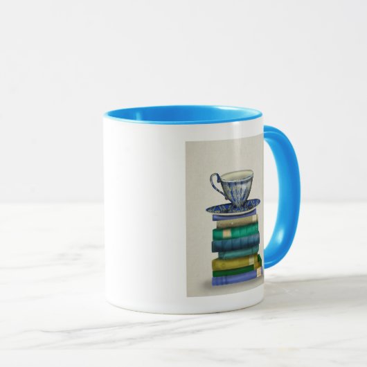 Mug Teacup et livres 2 (Devant droit)