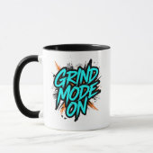 Mug Teal Graffiti Style "Grind Mode On" (Gauche)