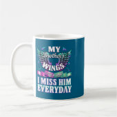 Mug Teal Purple Ribbon Suicide Awareness Flag I Miss M (Gauche)
