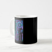 Mug Teal Purple Us Usa Flag Suicide Prevention Awarene (Devant gauche)