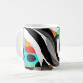 Mug Teal Splash Abstract Waves (Devant gauche)