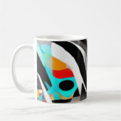 Mug Teal Splash Abstract Waves (Gauche)