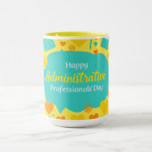 Mug Teal Yellow Admin Professionals Day Icons (Centre)