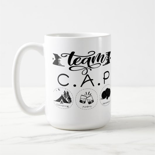 Mug Team C.A.P Camping Apéro Pétanque (Gauche)