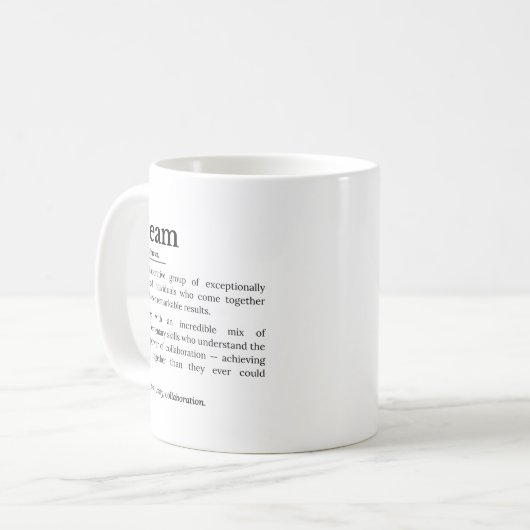 Mug Team Definition – The Power of Collaboration (Devant gauche)