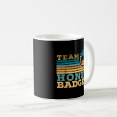 Mug Team Honey Badger Fearless Animal Ratel Courageux (Devant droit)