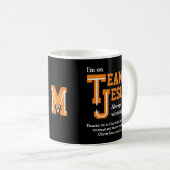 Mug TEAM JESUS Christian Monogram (Devant droit)
