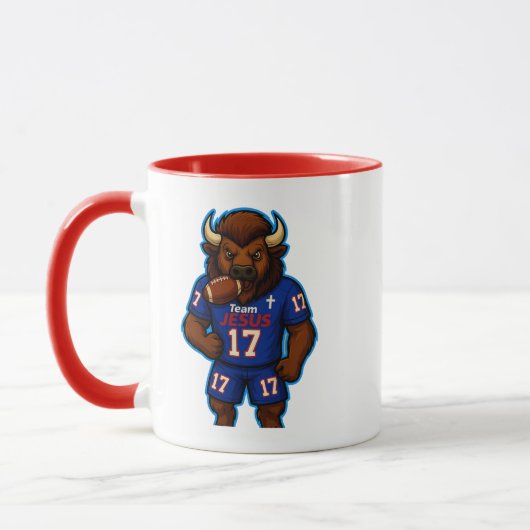 Mug Team JESUS Football 17 - Christian (Gauche)