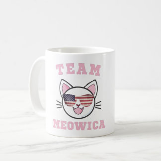 MUG TEAM MEOWICA AMUSANT AMOUREUX DES CHATS AMÉRICAIN 