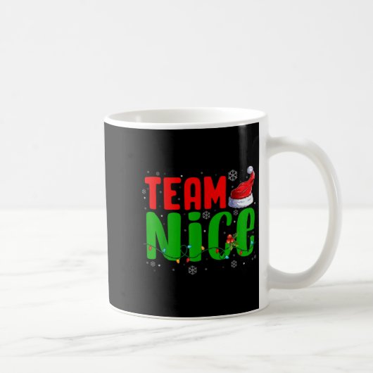 Mug Team Naughty Nice Santa Hat Funny Christmas Matchi (Droite)