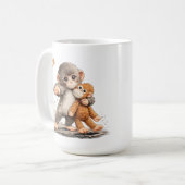Mug Team Punch - Baby Monkey Punch, team punch bébé mo (Devant gauche)