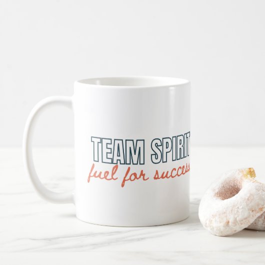 Mug Team Spirit Citation Inspirationnelle Cadeau d'ent (Avec donut)