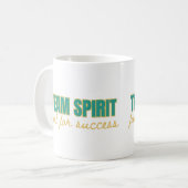 Mug Team Spirit Citation Inspirationnelle Cadeau d'ent (Devant gauche)