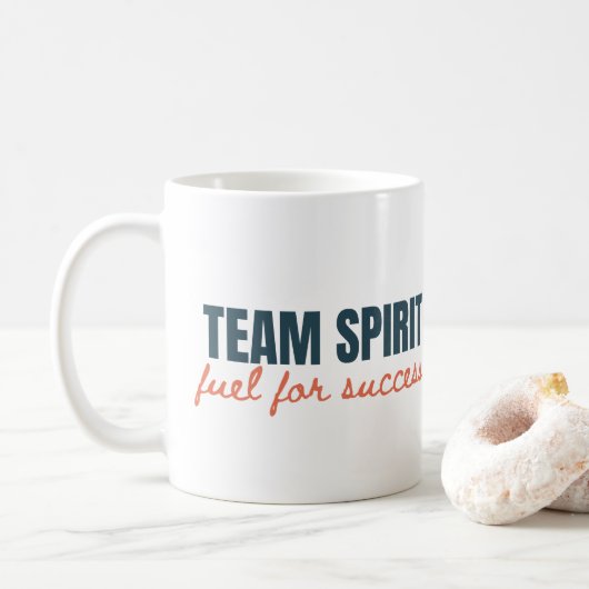 Mug Team Spirit Motivational Citation Cadeau d'entrepr (Avec donut)