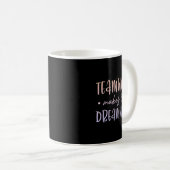 Mug Teamwork Makes The Dreamwork Employee Team Motivat (Devant droit)