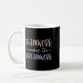 Mug Teamwork Makes The Dreamwork Employee Team Motivat (Gauche)