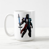 Mug Teapot de pâte de café de chevalier dynamique (Gauche)