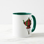 Mug Teapot volant 2 rouge et vert (Devant droit)