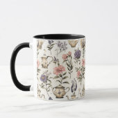 Mug Teapots Motif de fleurs de jardin (Gauche)