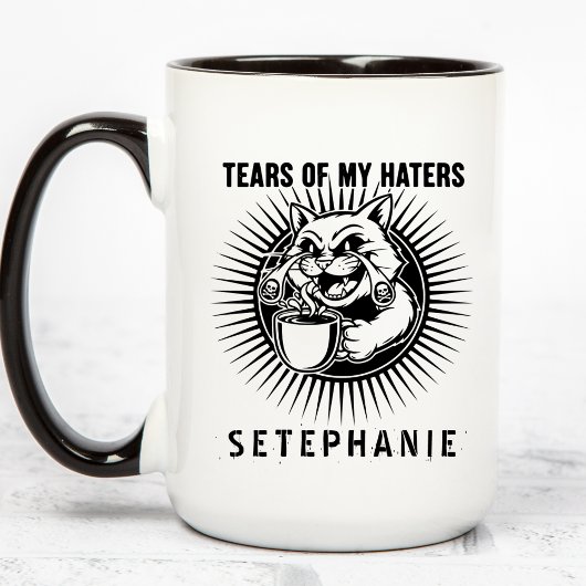 Mug Tears Of My Haters Mug, Funny Cats Mug, Haters