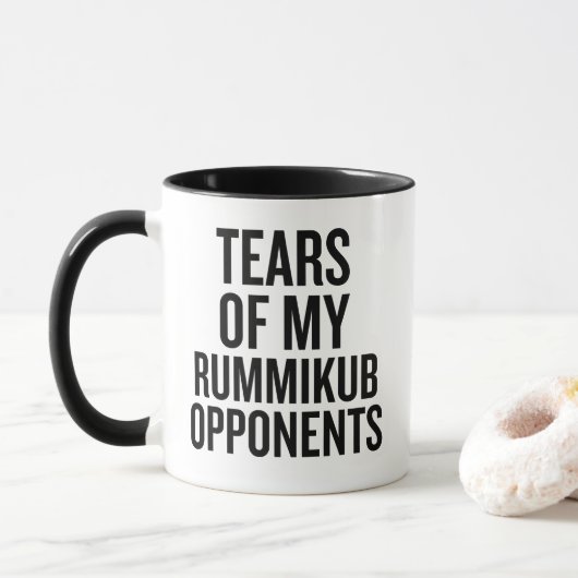 Mug Tears Of My Rummikub Opponents (Avec donut)
